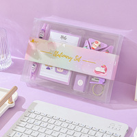Ensemble de papeterie cadeau IDM, fournitures scolaires de haute qualité, trousse de papeterie pour la rentrée scolaire pour enfants, boîte en PVC