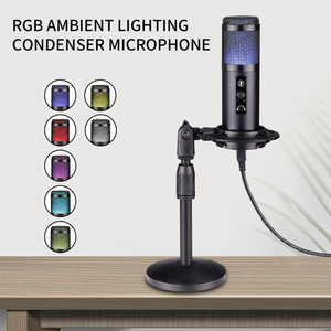 BMG-K9-micrófono condensador para escritorio, dispositivo profesional Usb para Podcast, Rgb, para youtube, juego, ordenador, grabación, estudio - Product Image 4