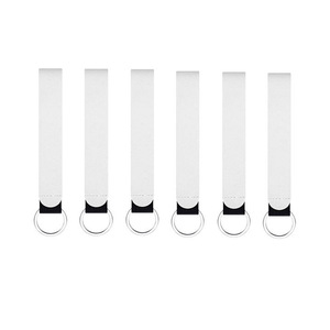 Stock de porte-clés imperméables promotionnels, lanière de poignet par sublimation, porte-clés à bracelet en néoprène blanc vierge - Product Image 2