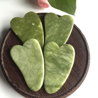 Tableau personnalisé en jade vert Gua Sha Guasha pour outil de massage par grattage du corps du visage