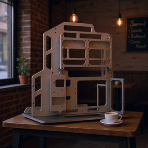 Boîtier <span class=keywords><strong>PC</strong></span> Gaming ATX Socooler Home E-Sports Room SOC-AE-Y en Alliage d'Aluminium DIY Anime avec Fenêtre Latérale et Ports USB Frontaux Noir - Product Image 2