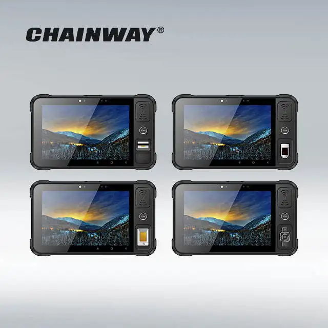 تابلت-Chainway P80, جهاز لوحي صناعي واي فاي بحجم 8 بوصات IP65 يدعم الجيل الرابع 4G مزود بقارئ NFC/HF/UHF RFID ومساعد رقمي شخصي PDA