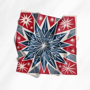 Petit carré 50x50cm Foulard en soie personnalisé pour cravate, bandana, couvre-chef, foulard de poignet, uniforme d'hôtesse, tenue professionnelle - Product Image 3