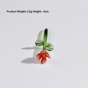Ramo de Flores Pequeñas de Cristal Hecho a Mano, Arreglo Floral de Cristal, Flor Eterna de Cristal, Mini Flor Artesanal de Regalo - Product Image 5