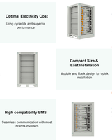 Batterie Lifepo4 BR SOLAR 51,2V montée sur rack, 106Ah, empilable, batterie ESS pour usage domestique, certifiée CE, 6000 cycles