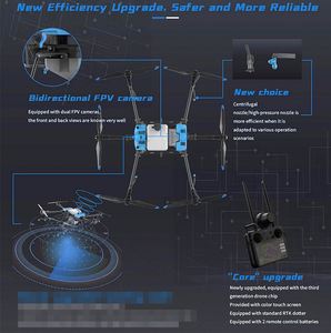 Drones de charge utile lourde 20J, portée de contrôle 10 km, livraison, caméra 4K, hélicoptère expert FPV, UAV commercial agricole - Product Image 4