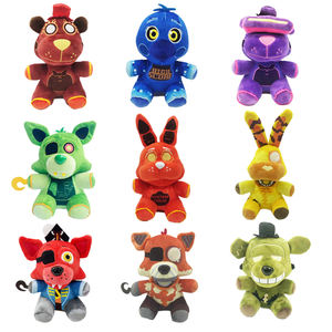 Peluches Five Nights at <span class=keywords><strong>Freddy</strong></span>'s (FNAF) HY 20cm : Golden <span class=keywords><strong>Freddy</strong></span> <span class=keywords><strong>Fazbear</strong></span>, Mangle, Foxy, Bonnie, animaux en peluche de type chien - Product Image 1