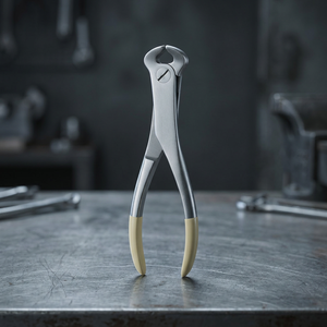 Forceps d'extraction dentaire Najmmy, instrument chirurgical manuel, classe I, certifié CE, manche jaune - Product Image 3
