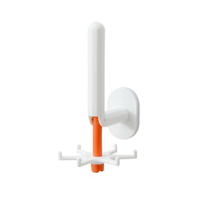 Time Machine Wall Mount <b>Hook</b> Set 6 Claw Rotating Multifunctional No Drill Adhesive <b>Kitchen</b> Storage - Product Image 5