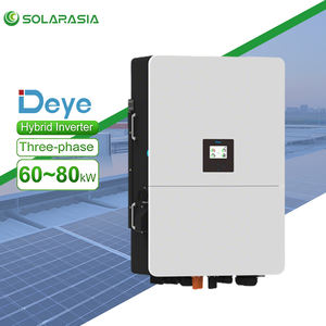 Onduleurs solaires hybrides triphasés Deye 60 kW 70 kW 75 kW 80 kW à onde sinusoïdale pure non isolée pour usage commercial - Product Image 1
