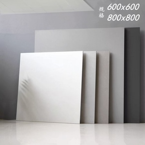<span class=keywords><strong>Carrelage</strong></span> aspect marbre poli antibactérien grand format 60x60cm & 80x80cm |   Porcelaine émaillée blanche/grise pour sols de salon et d'hôtel. Carreaux de porcelaine haute brillance pour v. - Product Image 2