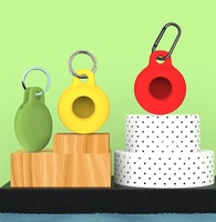 Pour Apple AirTag Holder Case avec porte-clés, silicone de protection multicolore pour AirTag Accessoires Tracker Cover pour enfants, animaux de compagnie