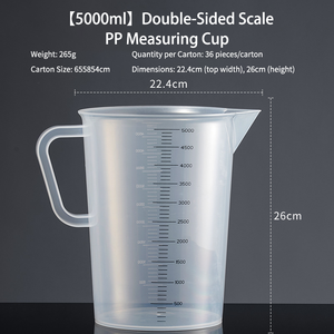 Meilleures ventes d'usine : Pichet en plastique PP <span class=keywords><strong>de</strong></span> 500 ml, Tasse à mesurer écologique pour la <span class=keywords><strong>cuisine</strong></span> et la pâtisserie, tendance TikTok, avec logo personnalisable - Product Image 4