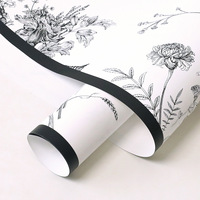 Meistverkauftes Botanisches Glanz-Bouquet-Wrap Wasserdichtes Blumenladen-Verpackungsmaterial Valentinstag Koreanische Edition Papier