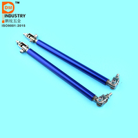 Azul parachoques delantero labio divisor varilla puntal corbata Bar Kit de parachoques de aluminio parachoques delantero