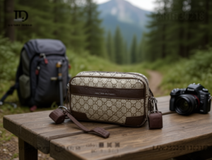 Borsa per fotocamera 3 in 1 da uomo in microfibra, pelle sintetica, chiusura con cerniera, stile classico per attrezzatura fotografica - Product Image 2