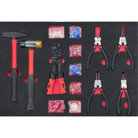 224 pièces Kit d'outils de mécanicien professionnel ensemble de pinces à marteau CR-V Durable combinaison pour faucille de tournevis d'atelier automobile