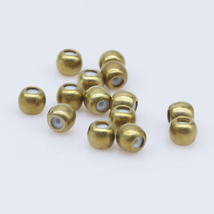 Copper Alloy Round Metal Beads 96 Loose Beads For <b>Bracelet</b> Making - Product Image 1
