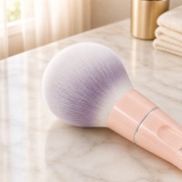 Ensemble de pinceaux de maquillage magnétiques 4 en 1, pinceaux cosmétiques, pinceau pour estomper la poudre, pinceau pour les yeux, kit avec support réutilisable