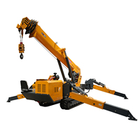 Mini-grue araignée sur chenilles en stock avec stabilisateurs hydrauliques – Prix des grues araignées pour le levage de matériaux