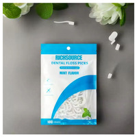 Pics de soie dentaire de fabricant de lavage à l'eau personnalisé, bâton de dent pour des adultes emploient des choix de soie de saveur de menthe