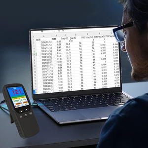 <span class=keywords><strong>Testeur</strong></span> de particules multifonctionnel 8 en 1 Moniteur de qualité de l'air intérieur Support de l'enregistrement des données Rechargeable Garantie 1 an - Product Image 3