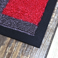 Tapis de bienvenue personnalisé pour intérieur et extérieur, tapis en nylon avec logo imprimé, base en caoutchouc, pour bureau immobilier