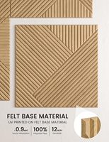 Panneaux acoustiques décoratifs en polyester imprimé modernes pour café, bar, maison, bureau, studio - Haute efficacité acoustique NRC 0.9