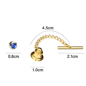 <span class=keywords><strong>YOUFENG</strong></span> Bijoux Mode Nouveau Alliage Cristal de Toutes les couleurs Broche Brillant Costume Accessoire Pour Hommes - Product Image 4