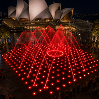 Fontaine d'eau programmable à grande échelle avec musique, laser RGB, contrôle IA, IP68, CE, RoHS, OEM pour parcs, hôtels, centres commerciaux, villas