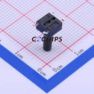 TL3301DF160QG Tactile Switch SMD-4P,6x6mm Switch Single Pole Single Throw Round Button 1.6N Vertical Mount - Product Image 2