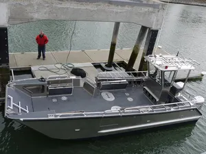 Kin ocean 21ft Fiberglas Landing Craft Console Fischerboot Cabin Boat Speed Boat zu verkaufen