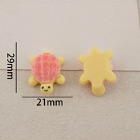 Promotion Spéciale : Accessoires en Résine Animaux, Ornements en Résine Coquille d'Ananas et Tortue, Artisanat en Résine Tortue à Dos Plat pour la Décoration