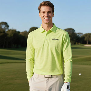 قميص بولو رجالي عالي الجودة مريح بشعار مخصص، تطريز للملابس الكاجوال، نمط حريري للجنسين، قميص جولف - Product Image 2