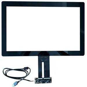 Touchscreen temperado vidro personalizado EETI Ou ILITEK USB 10.4/13.3/15/15.6/17/ 18.5/19/21.5 polegadas touch screen painel capacitivo