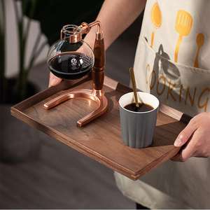 Bandeja Cuadrada <span class=keywords><strong>de</strong></span> Madera <span class=keywords><strong>de</strong></span> Nogal con Logotipo Grabado <span class=keywords><strong>al</strong></span> <span class=keywords><strong>por</strong></span> <span class=keywords><strong>Mayor</strong></span>, Bandeja <span class=keywords><strong>de</strong></span> Frutas Estilo Occidental, Ecológica, con Unión <span class=keywords><strong>de</strong></span> Espiga y Mortaja, para Café y Frutos Secos - Product Image 6