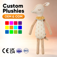 Adorables peluches de souris personnalisées, poupée en peluche avec chapeau, bottes et tenue, cadeau pour bébés