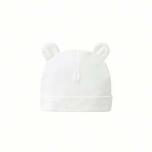 Gorro de Algodón de Doble Capa de Color Sólido para Bebés, Gorro de Recién Nacido para Niños de 0 a 1 Año - Product Image 6
