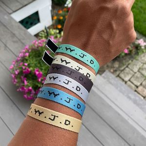 Wwjd Woven What Would Jesus Do Jacquard Christian Church Fundraiser Gift W.W.J.D. Bracelets en sangle - Product Image 3