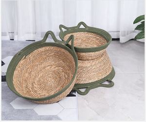 Hot Sale Natürliches Katzen nest Poly Rattan Weben Katze Hängen Korb Bett Haustier Hund Hängende Schaukel Hängematte Haustier Bett Mit Spielball - Product Image 6