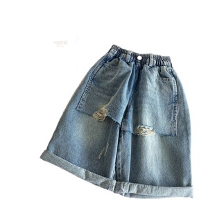 Jeans en denim pour enfants, nouvelle collection printemps 2026, pantalons pour petits enfants, garçons et filles, mode décontractée, coupe large, style coréen - Product Image 5