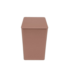 Caja de lata de punto de metal rectangular multicolor reciclable para embalaje de té de alimentos de café - Product Image 5