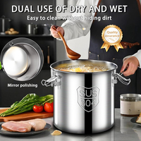 Seau de rangement hermétique en acier inoxydable 304 pour cuisine, double usage (aliments secs et humides), avec joint d'étanchéité, compatible congélateur et lave-vaisselle