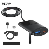 Chargeur USB de type C pour guidon de moto, chargeur rapide PD, chargeur de téléphone USB-C pour guidon de vélo