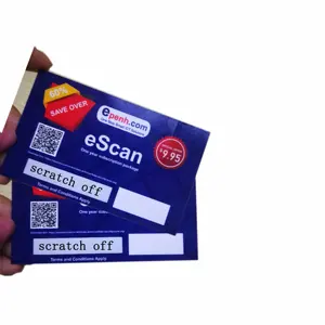 종이 복권 티켓 카드 인쇄에서 위조 방지 보안 스크래치 패널