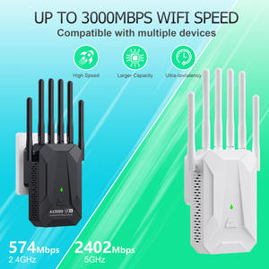 AX3000 Wireless 5g <span class=keywords><strong>Wifi</strong></span> Extender <span class=keywords><strong>Router</strong></span> AP Repetidor de doble banda Booster <span class=keywords><strong>señal</strong></span> 802.11ac Largo alcance 3000Mbps Wi-fi Punto de acceso - Product Image 5