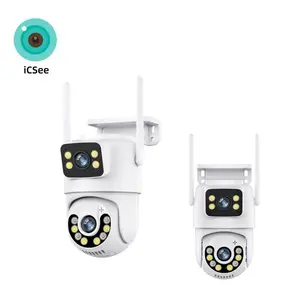 Caméra CCTV binoculaire double objectif caméra dôme sécurité IP 6MP sans fil Wifi CCTV Surveillance suivi de mouvement