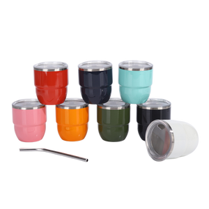 Ly giữ nhiệt hai lớp bằng thép không gỉ 4oz dễ thương, kèm nắp và ống hút kim loại, giữ nhiệt 24 giờ, thân thiện với môi trường - Product Image 4