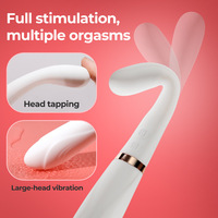 Elf-Style Tide Pen Dual-Head Vibrerende Hydraterende Vrouwen Nek Massager G-Spot Wand A-Spot Toy Adult Sex Product