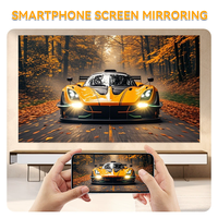 Projecteur intelligent portable HT36 Android 11 Mini Home Cinéma avec 2 microphones pour KTV, karaoké, VJ et enregistrement vocal à domicile